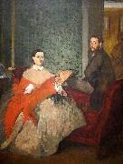 Edgar Degas Edmondo and Therese Morbilli France oil painting artist